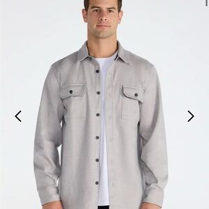 BYLT Basics Men's Heather Gray Shirt Jacket